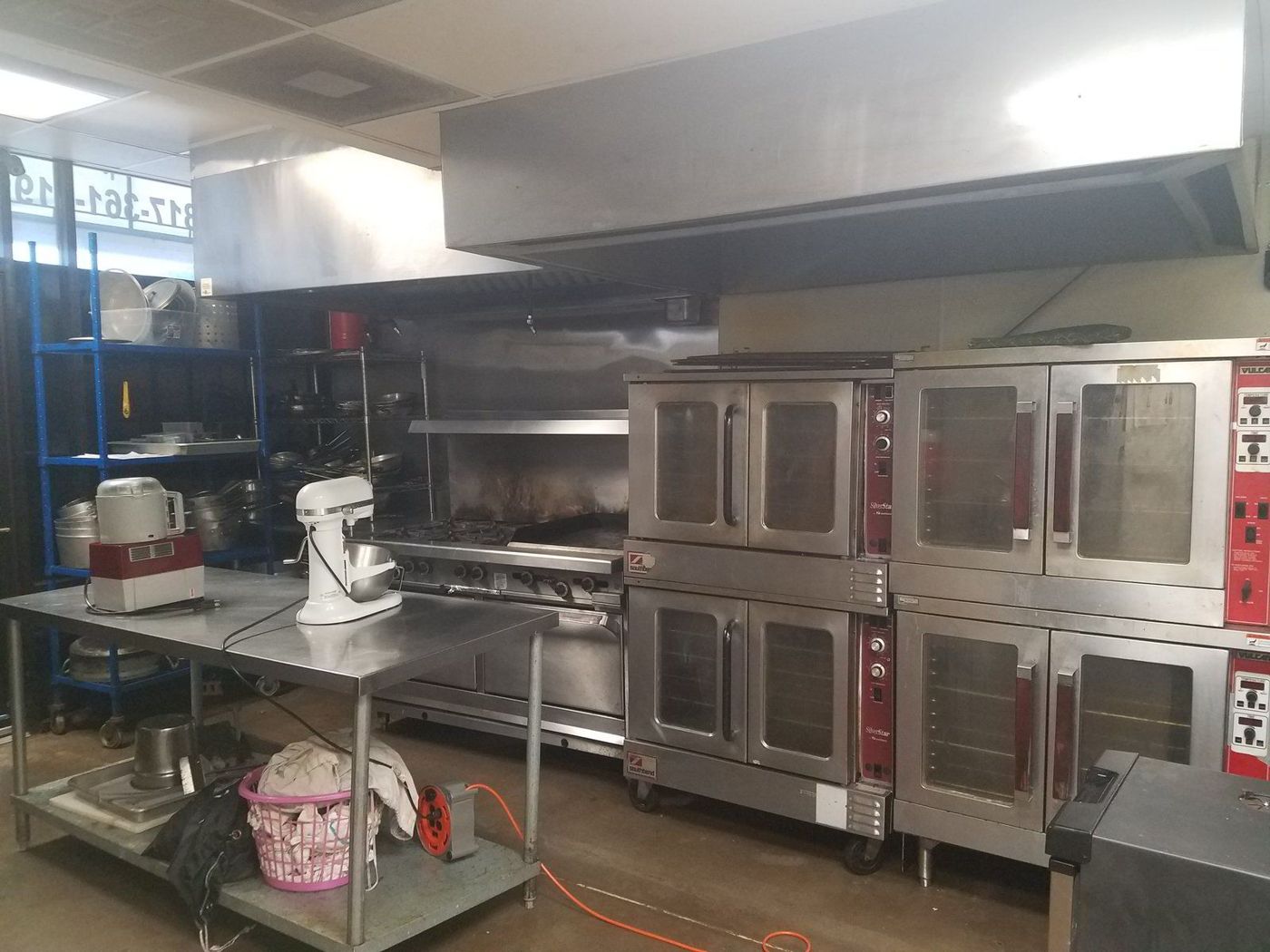 The commercial kitchen available to rent at 360 Catering and Events in Fort Worth